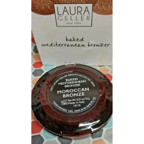 LAURA GELLER Mediterranean Bronzer MOROCCAN BRONZE Bronzing Powder Face Tan BOX! - Picture 5 of 5